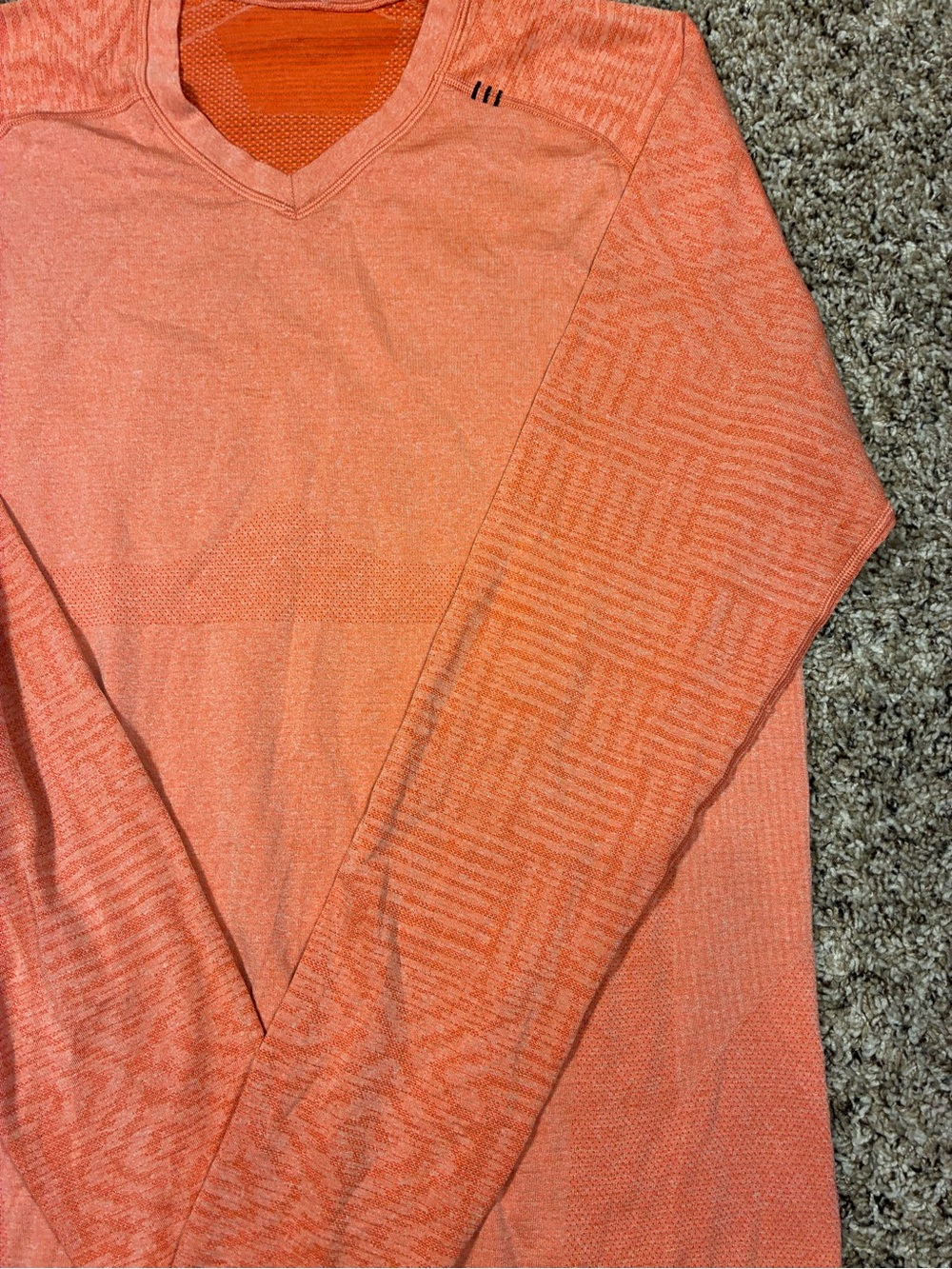 Lululemon Mens Metal Vent Tech Long Sleeve Tee Heathered Duck Sauce - Picture 4 of 15